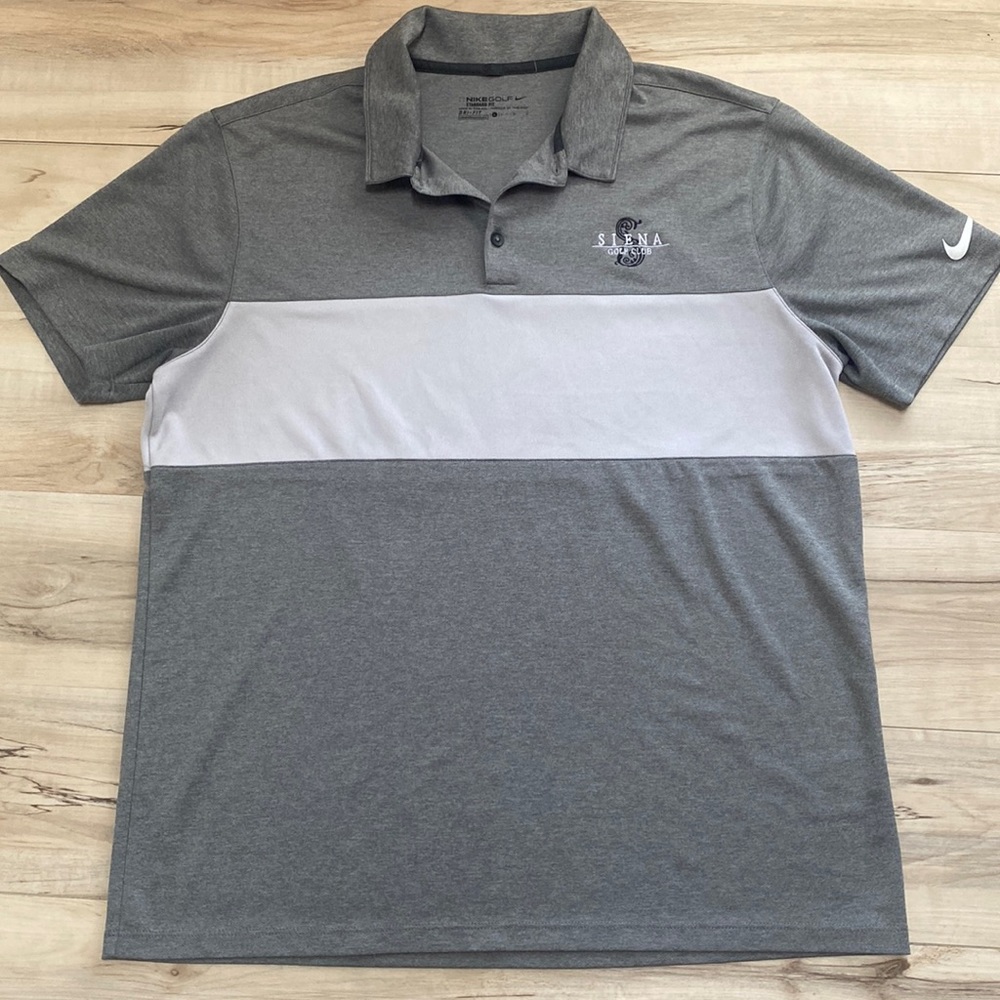 Nike Golf Mens L Polo Tee. Siena Golf Club Las Vegas Patch. Dri-Fit. Standard Fi
